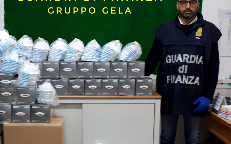 Gela: sequestrate 885 mascherine: «Non conformi e a prezzi esosi»