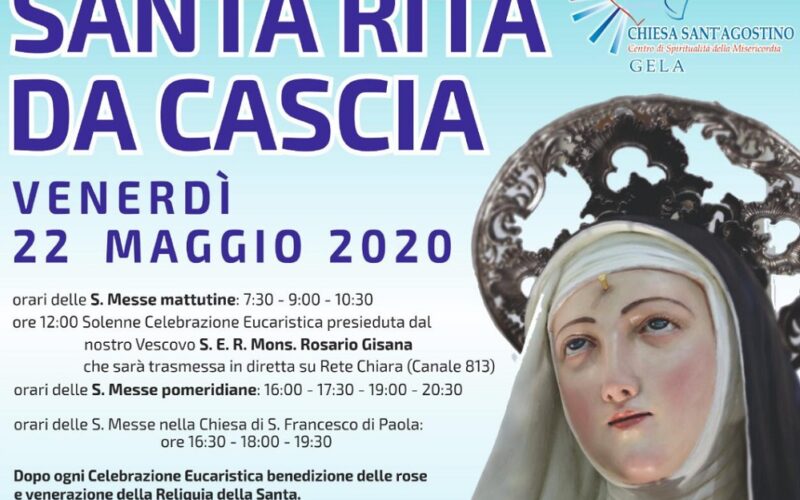 Gela venera Rita, la santa delle cause impossibili. Domani la solenne celebrazione presieduta dal vescovo