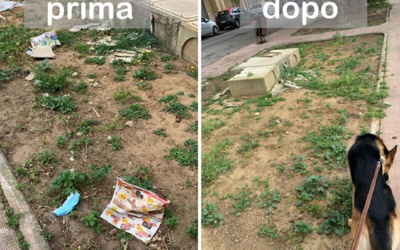 Gela: Giornata mondiale della terra, chi la celebra raccogliendo i rifiuti sotto casa. Il bel gesto di una studentessa
