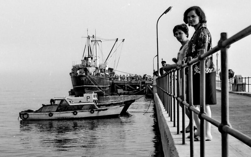 Gela: il pontile sbarcatoio (anni Sessanta)