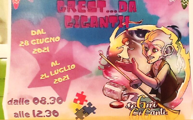 Gela: aperte le iscrizioni al Grest 2021, balli, sport e teatro. Le attività si svolgeranno dal 28 giugno al 21 luglio