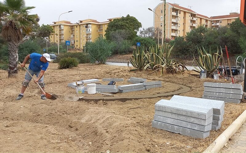 Gela: area fitness all’aperto sul lungomare, stamane il via ai lavori. Presente il sindaco