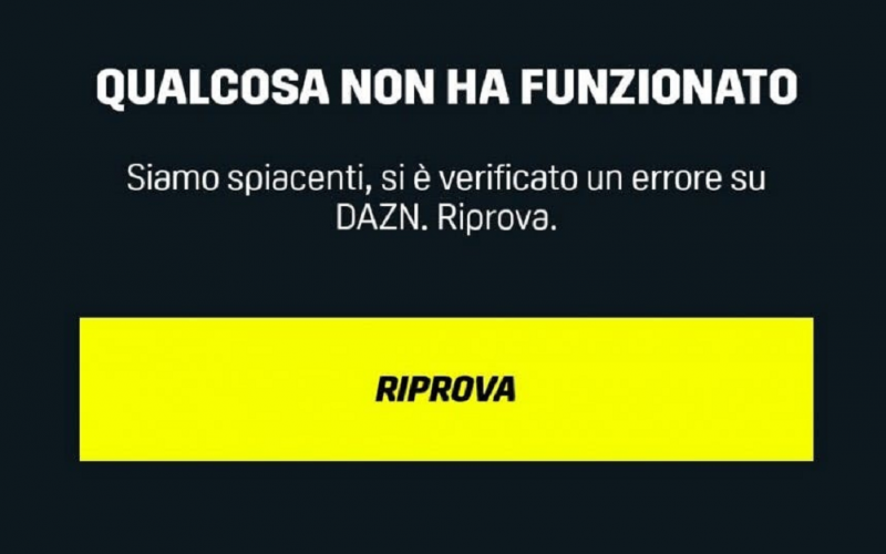 Gela: niente Inter – Salernitana, abbonati arrabbiati. Dazn non funziona, Tim: «Disguido che stiamo risolvendo»