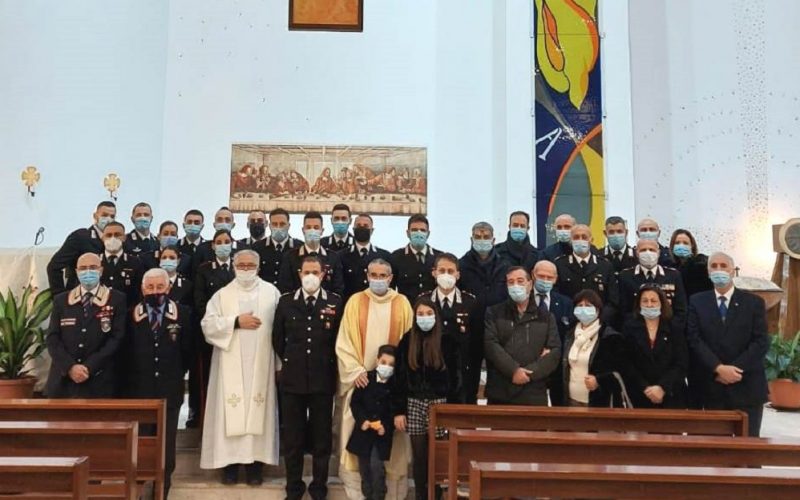 Gela, una messa in preparazione del Natale con la partecipazione dei militari del Reparto territoriale dell’Arma