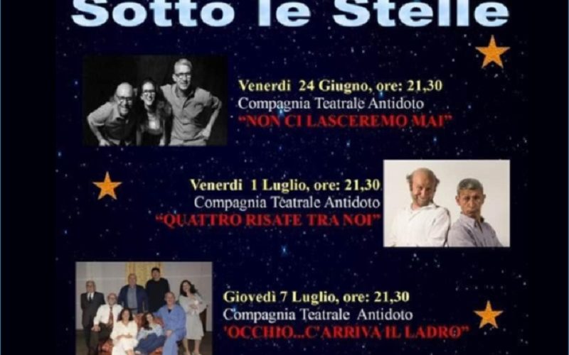 Gela, teatro d’estate, quattro spettacoli nell’arena all’aperto. Si comincia il 24 giugno