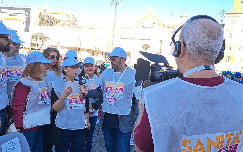 «Sanità, se non la curi non ti cura», delegazione Nursind alla manifestazione nazionale