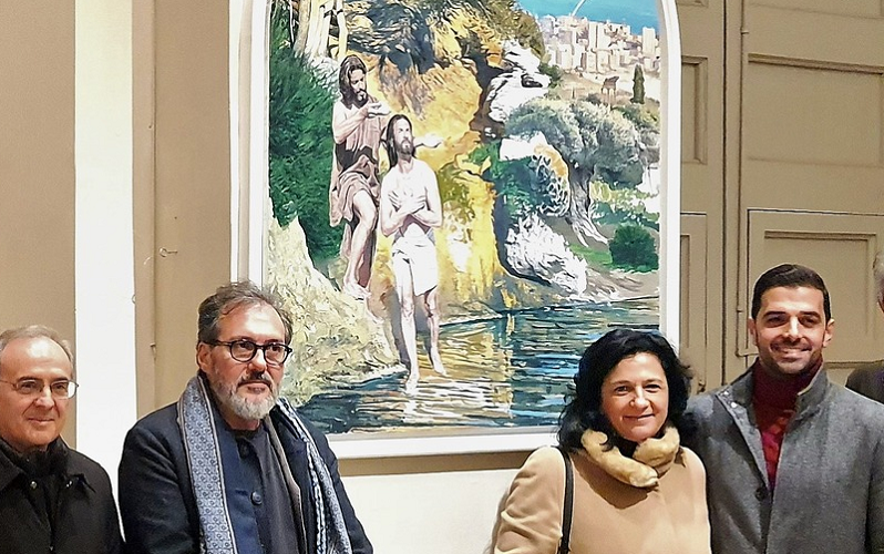 «Il battesimo di Gesù» svelato a Santa Maria delle Stelle. Inaugurata ieri l’opera realizzata dall’artista gelese Giovanni Iudice