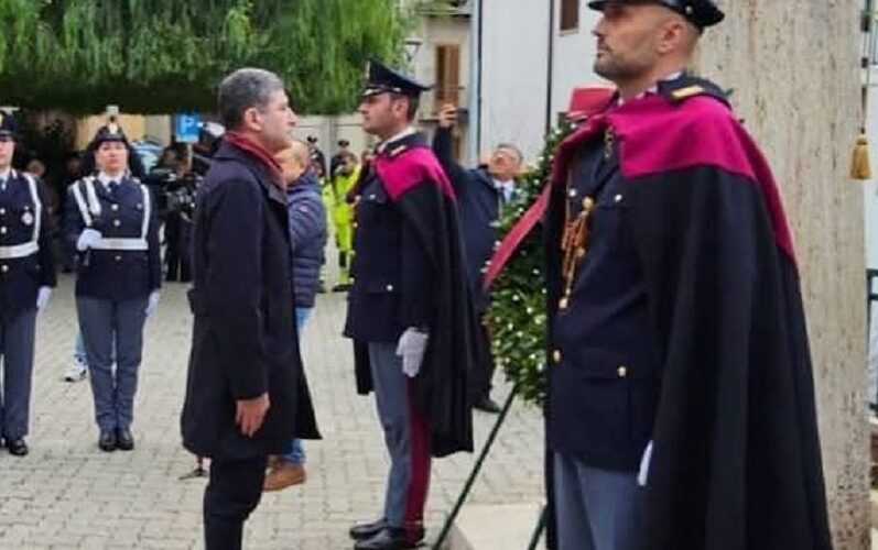 Sutera, il capo della Polizia rende omaggio alla memoria dell’agente Calogero Zucchetto