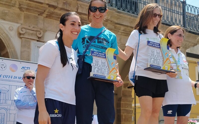 Cicarelli torna sul podio, seconda nella categoria Sf 60. Si conferma nel gruppo dei runner migliori. Saviano e Granvillano sfiorano il podio
