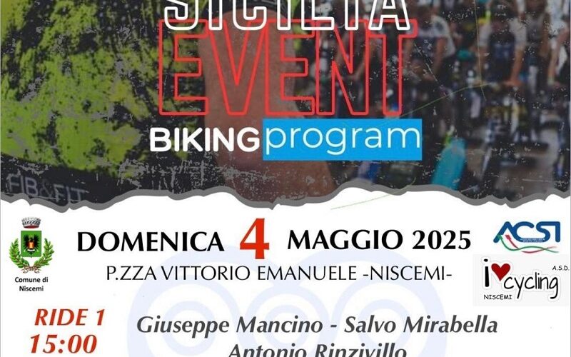 Niscemi: domenica il Regional Sicilia Event Biking Program, atteso evento cycling in piazza