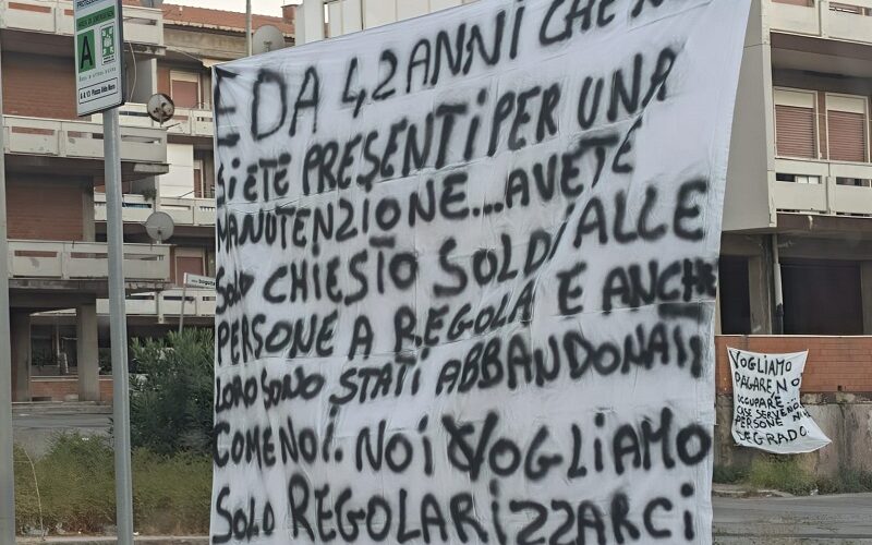 Gela, gli occupanti degli alloggi scrivono a Schifani. «Non gettate i nostri figli in strada»