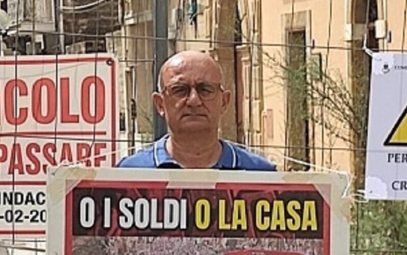 Niscemi, Maida dalla parte degli sfollati: pagate i ristori. E lavora a un accampamento solidale